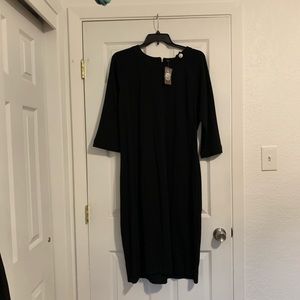 Sweet Salt black Dress. 3/4 sleeves.  NWT